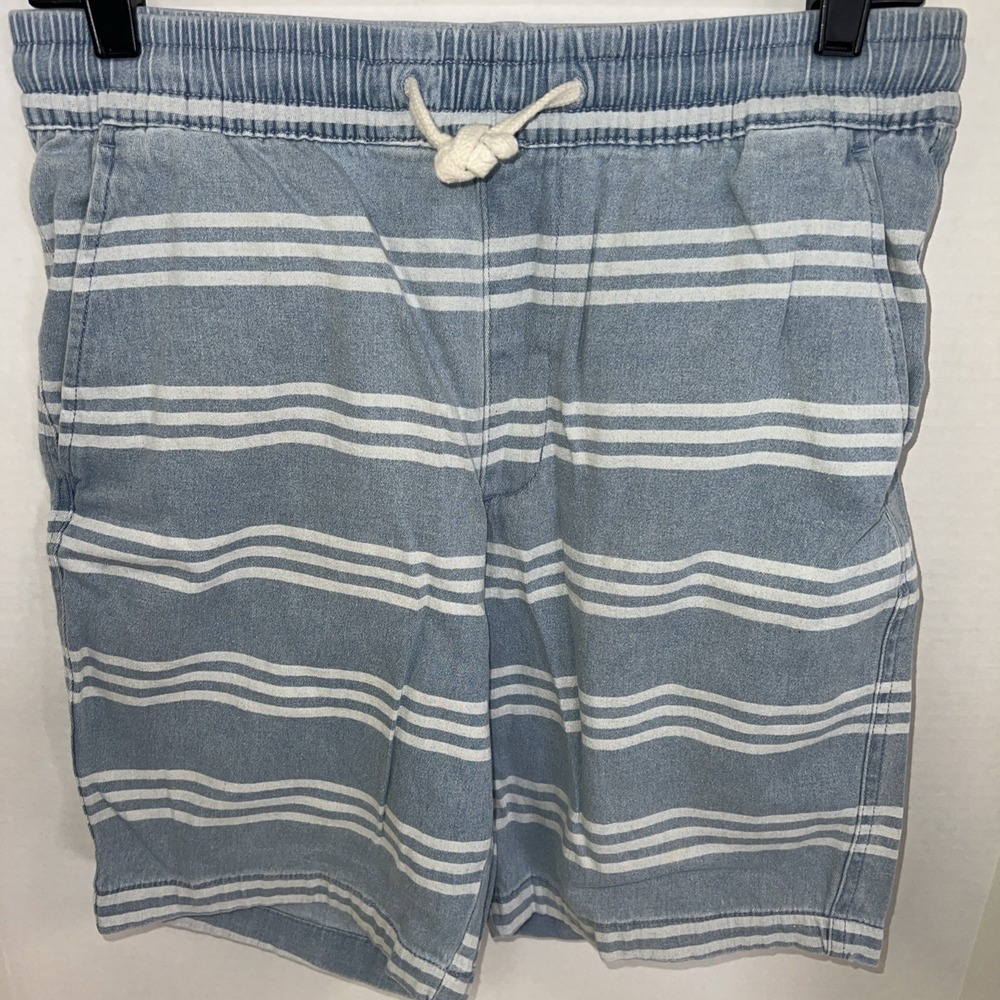 Old Navy Shorts Men's Size Small Blue Striped